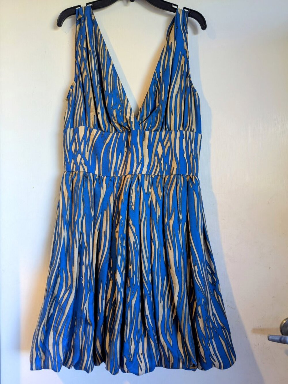 Rachel Zoe Blue Zebra Print Dress